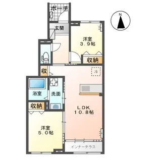 サンティエⅡ【1階】の間取り
