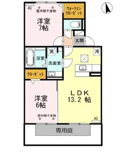 ルミナスⅡ【1階】の間取り