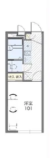 レオパレス和【201号室】の間取り