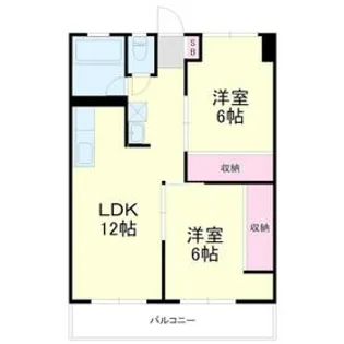 Lake Garda(レイクガルダ)【2-C号室】の間取り