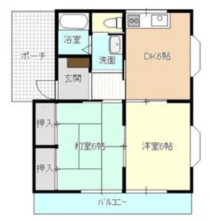ドエル富塚【B101号室】の間取り