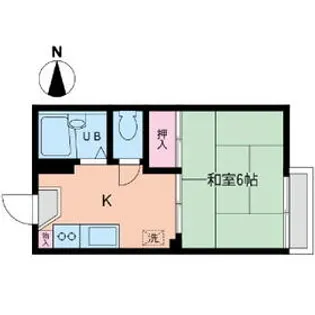 ハイツ堤【2階】の間取り