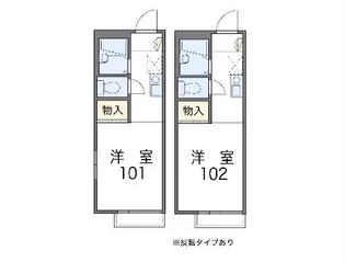 レオパレスLUCK【2階】の間取り