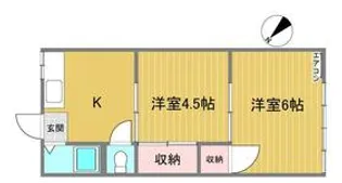 第1白樺荘【1階】の間取り