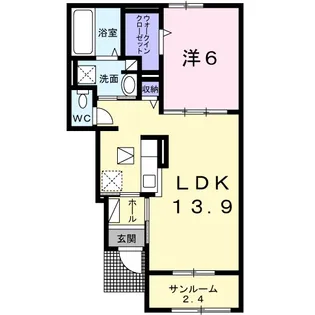 トムトック Ⅵ【1階】の間取り