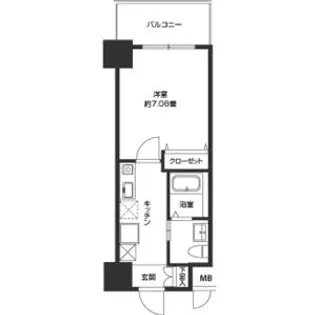 CASSIA豊中三国【5階】の間取り