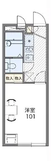 レオパレスローゼ日進【1階】の間取り