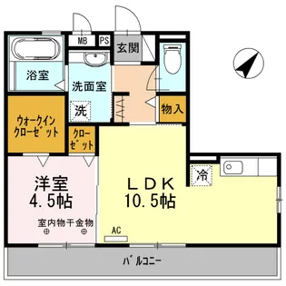 モンテセーイ【3階】の間取り