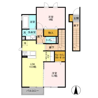 コンフォーティア【2階】の間取り