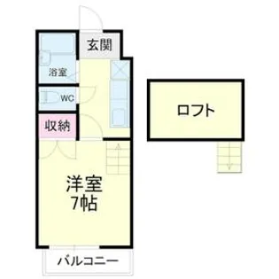 ビバリーハウス早出【B205号室】の間取り