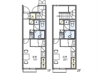 レオパレス好光Ⅰ【204号室】の間取り