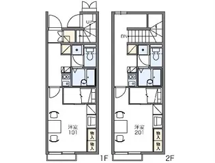 レオパレスYUKA【106号室】の間取り
