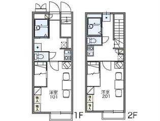レオパレスフローラ【205号室】の間取り
