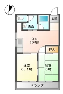 センタービレッジ【2階】の間取り