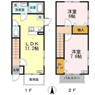 ハイミエール【A号室】の間取り