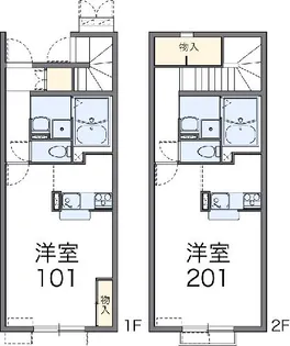 レオネクストみち【102号室】の間取り