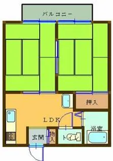 サイトウハイツ【2階】の間取り