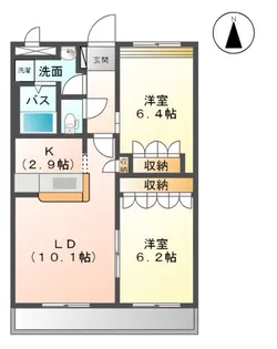 ミルキーハウス【2階】の間取り