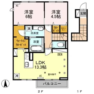トーラス沃宮【2階】の間取り