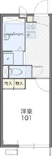 レオパレスラ ピエーノ【1階】の間取り