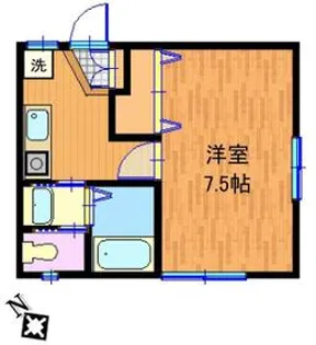 メルペール【1階】の間取り