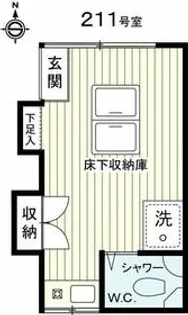 アーバンリゾート明大前2【1階】の間取り
