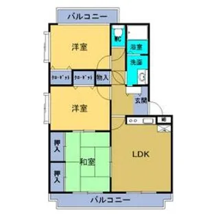 ユーミーアサヒ【4階】の間取り