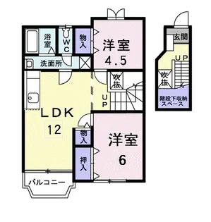 エヴァーグリーン【2階】の間取り