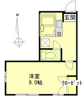 ファミーユ【201号室】の間取り