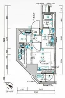 メインステージ横濱弥生町【6階】の間取り
