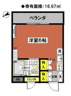 コオポスアペア【1階】の間取り