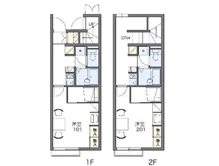 レオパレスウィル【101号室】の間取り