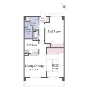 キングホームズ1番館【1階】の間取り