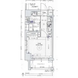 エステムプラザ京都ステーションレジデンシャル【605号室】の間取り