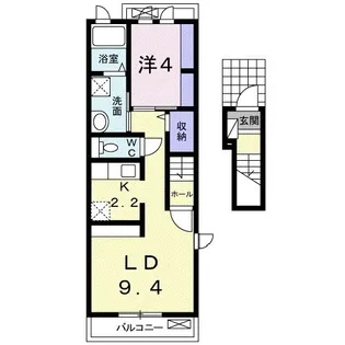 ビオーラ船町【2階】の間取り
