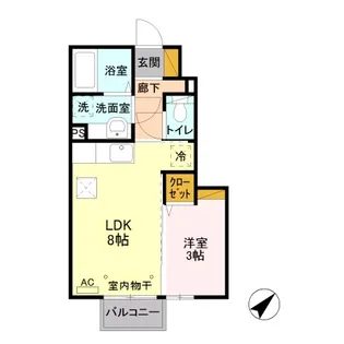 プラセール I【1階】の間取り