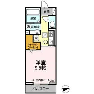 雅野Ⅶ【1階】の間取り