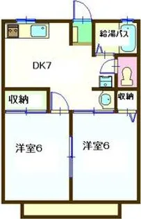 シティハイム セラーノ Ⅰ棟【2階】の間取り