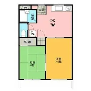 サザントーク岸和田【3階】の間取り