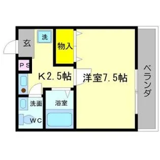 パイン箕面【3階】の間取り