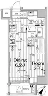 メイクスデザイン川崎III【8階】の間取り
