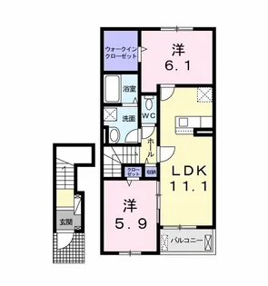 タートルヒルズ4th【2階】の間取り