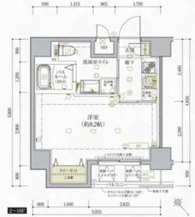 ベルシード王子【9階】の間取り