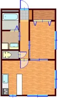 AIマンション【201号室】の間取り