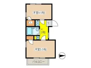 サンケンパレス府中宮西パート3【302号室】の間取り