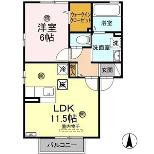 ボナールスクエア A【1階】の間取り
