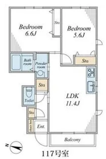 四季の風 京成おゆみ野 かざはな棟【1階】の間取り