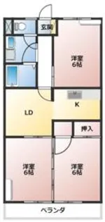 アルパインローズ【2階】の間取り