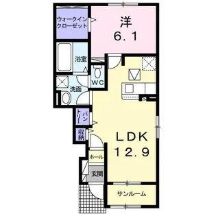 エクセランⅧ【1階】の間取り