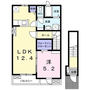 ドゥース【2階】の間取り